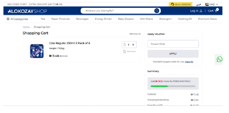 Alokozay Shop Coupon