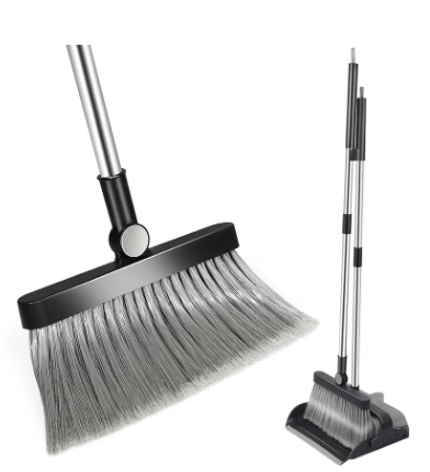 Brooms And Stand Up Dust Pan Sets Home Cleaning With Long Handle Broom  