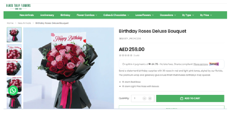 Black Tulip Flowers Coupon