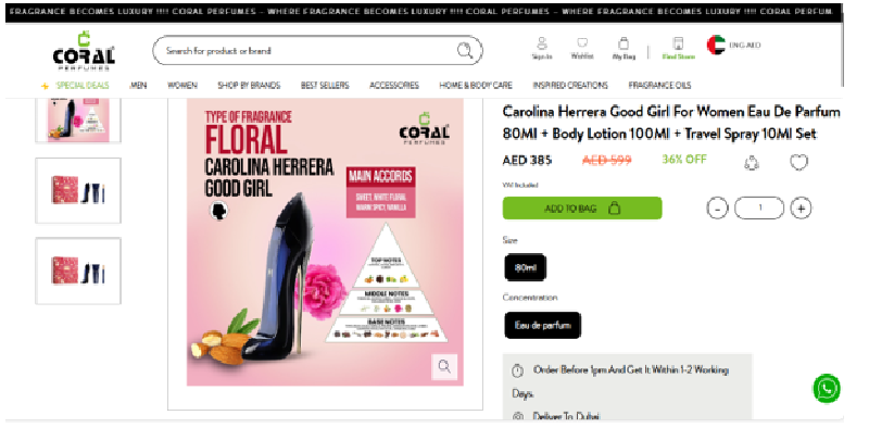 Coral Perfumes Coupon