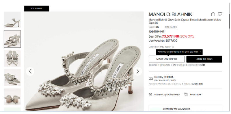 The Luxury Closet Coupon