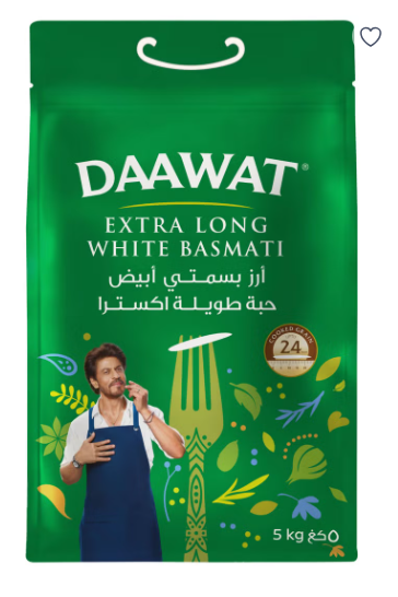 Extra Long Grain White Basmati Rice 5kg 